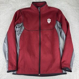 Under Armour Pullover Fleece Red Indiana Men's‎ Size Small Full Zip